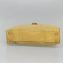 PRADA Hand Bag Nylon Yellow Silver Auth bs25222-5