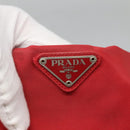 PRADA Shoulder Bag Nylon Red Silver Auth bs25223-17
