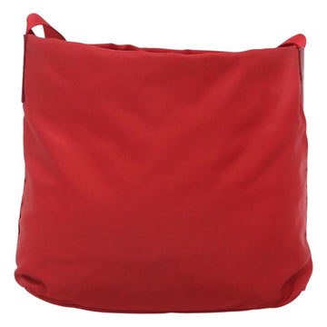 PRADA Shoulder Bag Nylon Red Silver Auth bs25223 - 0