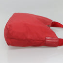 PRADA Shoulder Bag Nylon Red Silver Auth bs25223-3