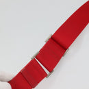 PRADA Shoulder Bag Nylon Red Silver Auth bs25223-8