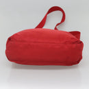 PRADA Shoulder Bag Nylon Red Silver Auth bs25223-5