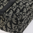 Christian Dior Trotter Canvas Hand Bag Black Silver Auth bs25227-15