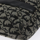 Christian Dior Trotter Canvas Hand Bag Black Silver Auth bs25227-16