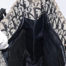 Christian Dior Trotter Canvas Hand Bag Black Silver Auth bs25227-19