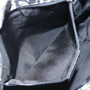 Christian Dior Trotter Canvas Hand Bag Black Silver Auth bs25227-20