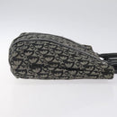 Christian Dior Trotter Canvas Hand Bag Black Silver Auth bs25227-3