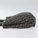 Christian Dior Trotter Canvas Hand Bag Black Silver Auth bs25227-4