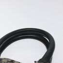 Christian Dior Trotter Canvas Hand Bag Black Silver Auth bs25227-8