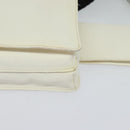 CHANEL Waist Bag Nylon White CC Auth bs25229-16