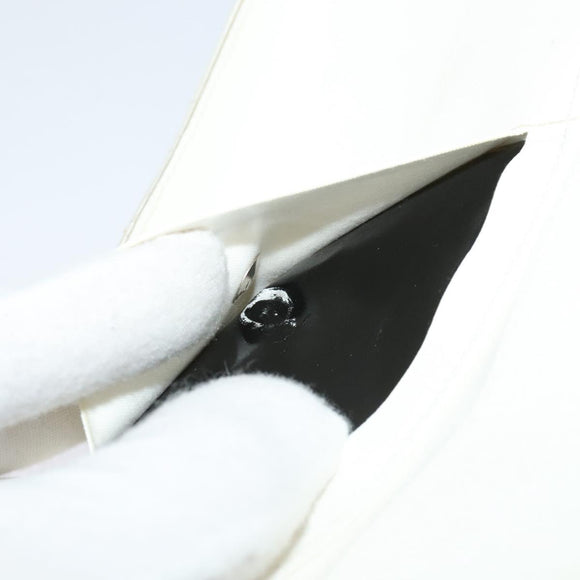 CHANEL Waist Bag Nylon White CC Auth bs25229