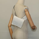 CHANEL Waist Bag Nylon White CC Auth bs25229-24