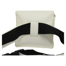 CHANEL Waist Bag Nylon White CC Auth bs25229-2