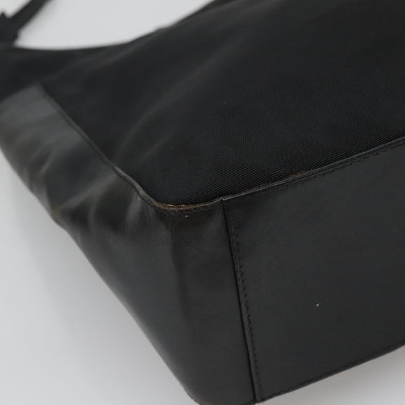 GUCCI Shoulder Bag Nylon Black Silver 001 3770 002122 Auth bs25244