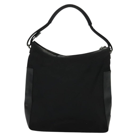 GUCCI Shoulder Bag Nylon Black Silver 001 3770 002122 Auth bs25244
