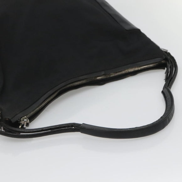 GUCCI Shoulder Bag Nylon Black Silver 001 3770 002122 Auth bs25244