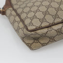 GUCCI GG Supreme Clutch Bag PVC Leather Beige Gold 156 01 053 Auth bs25246-15