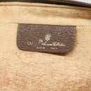 GUCCI GG Supreme Clutch Bag PVC Leather Beige Gold 156 01 053 Auth bs25246-18