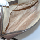 GUCCI GG Supreme Clutch Bag PVC Leather Beige Gold 156 01 053 Auth bs25246-11