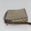 GUCCI GG Supreme Clutch Bag PVC Leather Beige Gold 156 01 053 Auth bs25246-4