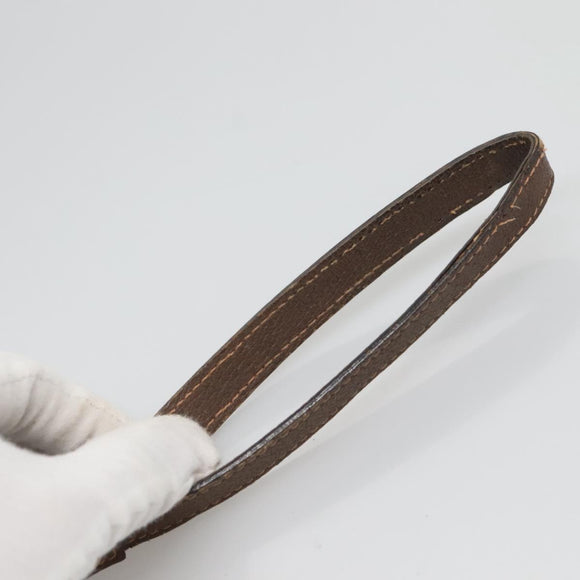 GUCCI GG Supreme Clutch Bag PVC Leather Beige Gold 156 01 053 Auth bs25246