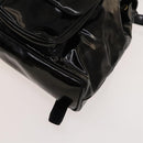 GUCCI Bamboo Backpack Enamel Black Gold 003 1705 0030 Auth bs25250-9