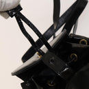 GUCCI Bamboo Backpack Enamel Black Gold 003 1705 0030 Auth bs25250-10