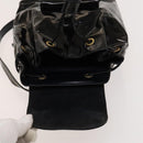 GUCCI Bamboo Backpack Enamel Black Gold 003 1705 0030 Auth bs25250-19