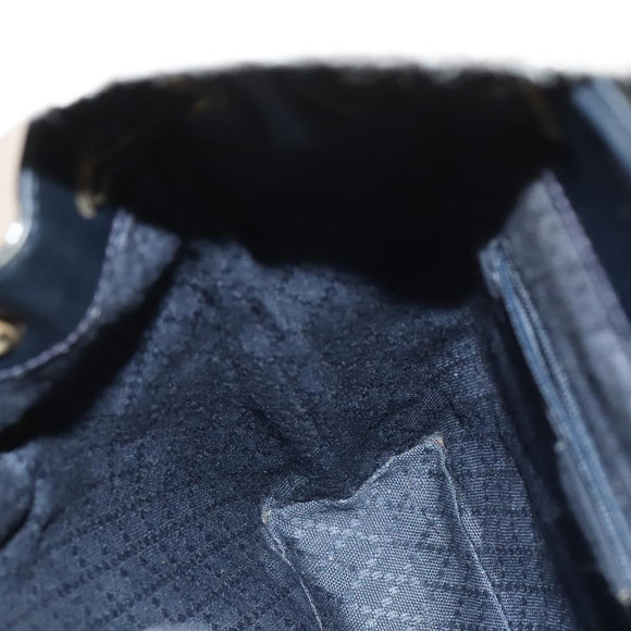 GUCCI Bamboo Backpack Enamel Black Gold 003 1705 0030 Auth bs25250