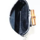 GUCCI Bamboo Backpack Enamel Black Gold 003 1705 0030 Auth bs25250-25