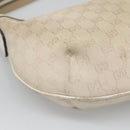 GUCCI GG Canvas Shoulder Bag White Gold 181092 Auth bs25252-9