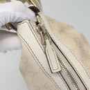 GUCCI GG Canvas Shoulder Bag White Gold 181092 Auth bs25252-10