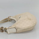 GUCCI GG Canvas Shoulder Bag White Gold 181092 Auth bs25252-4