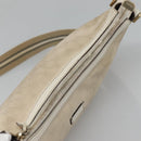 GUCCI GG Canvas Shoulder Bag White Gold 181092 Auth bs25252-6
