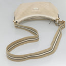 GUCCI GG Canvas Shoulder Bag White Gold 181092 Auth bs25252-7
