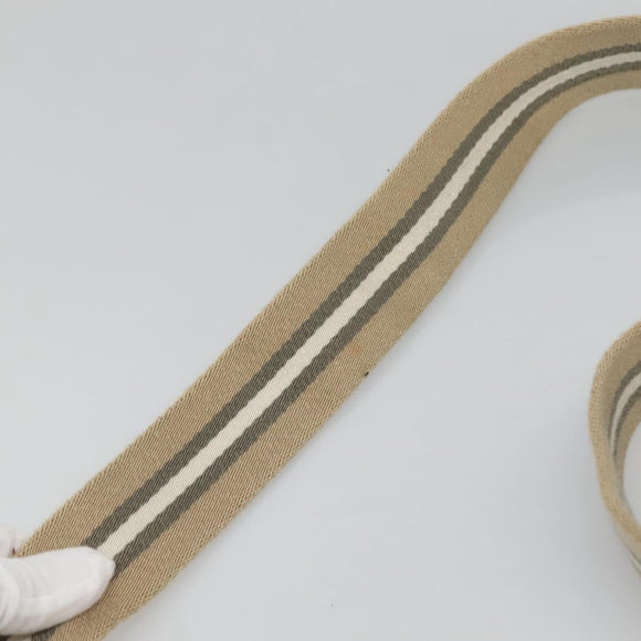 GUCCI GG Canvas Shoulder Bag White Gold 181092 Auth bs25252