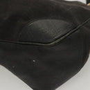 GUCCI Shoulder Bag Canvas Outlet Black Gold 257268 Auth bs25254-14