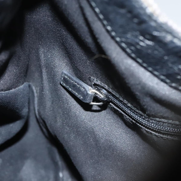 GUCCI Shoulder Bag Canvas Outlet Black Gold 257268 Auth bs25254