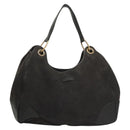 GUCCI Shoulder Bag Canvas Outlet Black Gold 257268 Auth bs25254-13