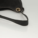 GUCCI Shoulder Bag Canvas Outlet Black Gold 257268 Auth bs25254-7