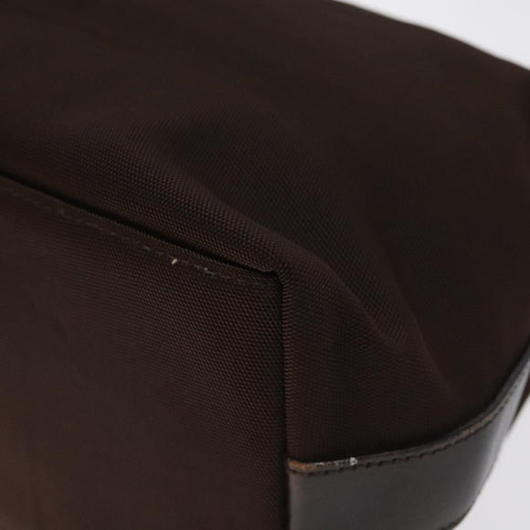 GUCCI Shoulder Bag Canvas Brown Silver 000 0602 Auth bs25255