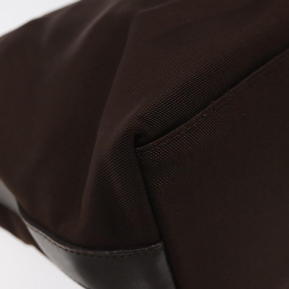 GUCCI Shoulder Bag Canvas Brown Silver 000 0602 Auth bs25255