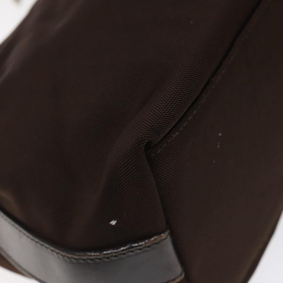 GUCCI Shoulder Bag Canvas Brown Silver 000 0602 Auth bs25255