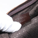 GUCCI Shoulder Bag Canvas Brown Silver 000 0602 Auth bs25255-12