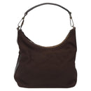 GUCCI Shoulder Bag Canvas Brown Silver 000 0602 Auth bs25255-2