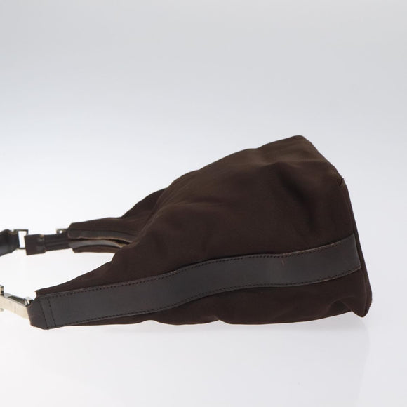 GUCCI Shoulder Bag Canvas Brown Silver 000 0602 Auth bs25255