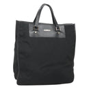 GUCCI Tote Bag Canvas Black Silver Auth bs25256-1