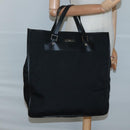 GUCCI Tote Bag Canvas Black Silver Auth bs25256-20