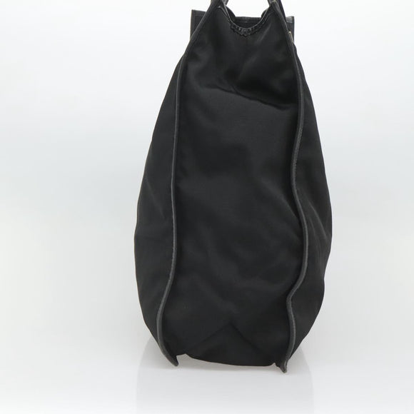 GUCCI Tote Bag Canvas Black Silver Auth bs25256