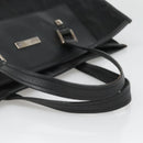 GUCCI Tote Bag Canvas Black Silver Auth bs25256-7